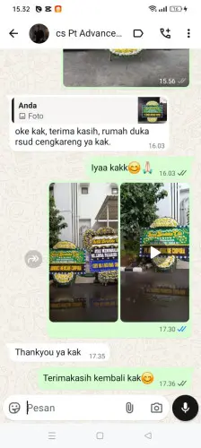 Testimonial Papan Bunga Pernikahan padang sidempuan